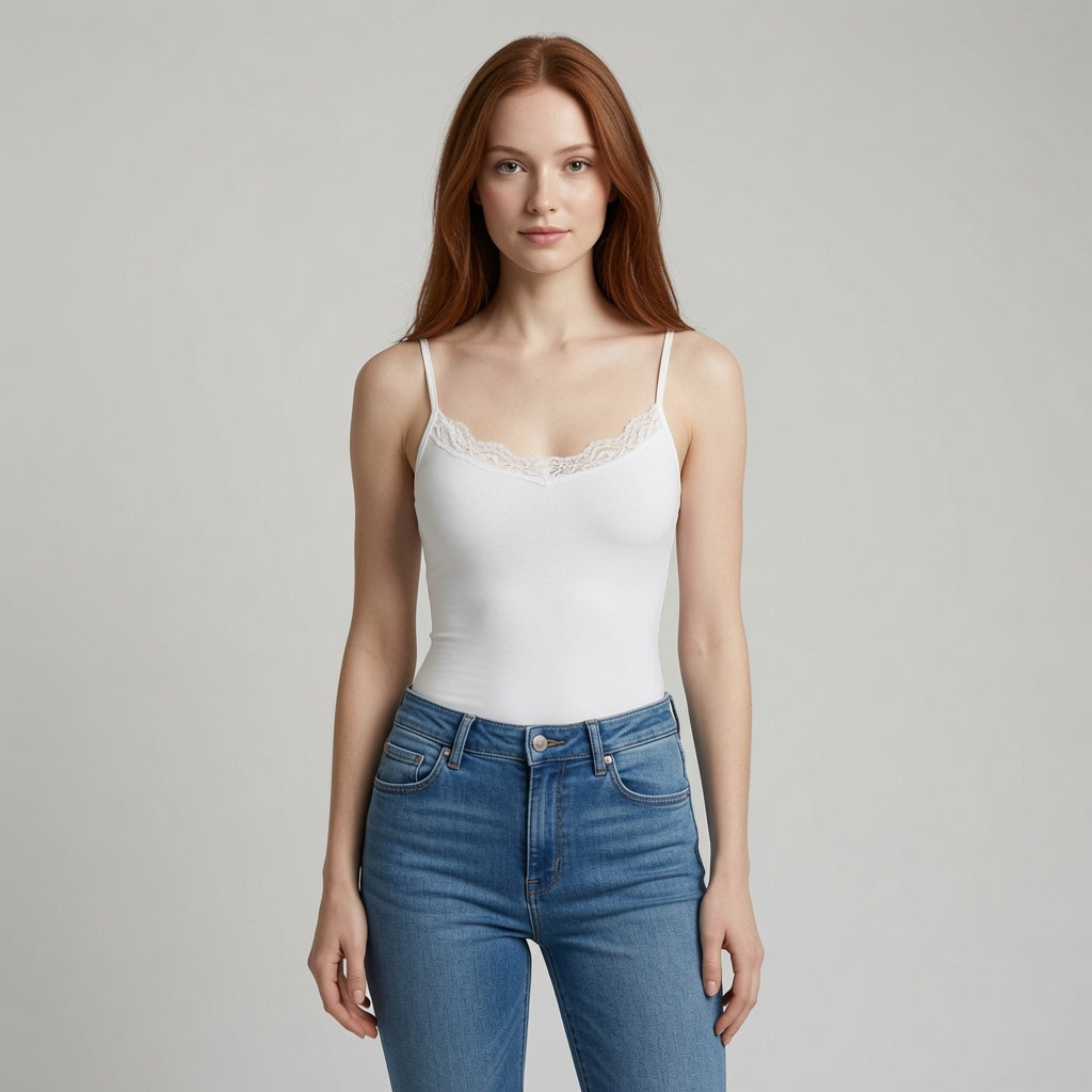 The Elara Padded Lace Cami Top