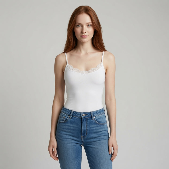 The Elara Padded Lace Cami Top