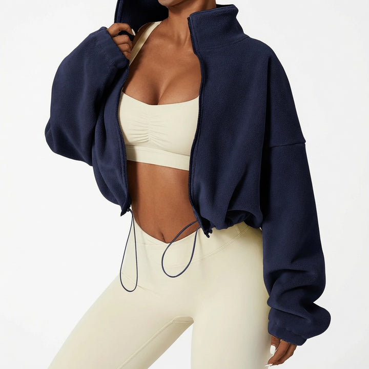 The Elara Cozy Polar Fleece Cropped Jacket