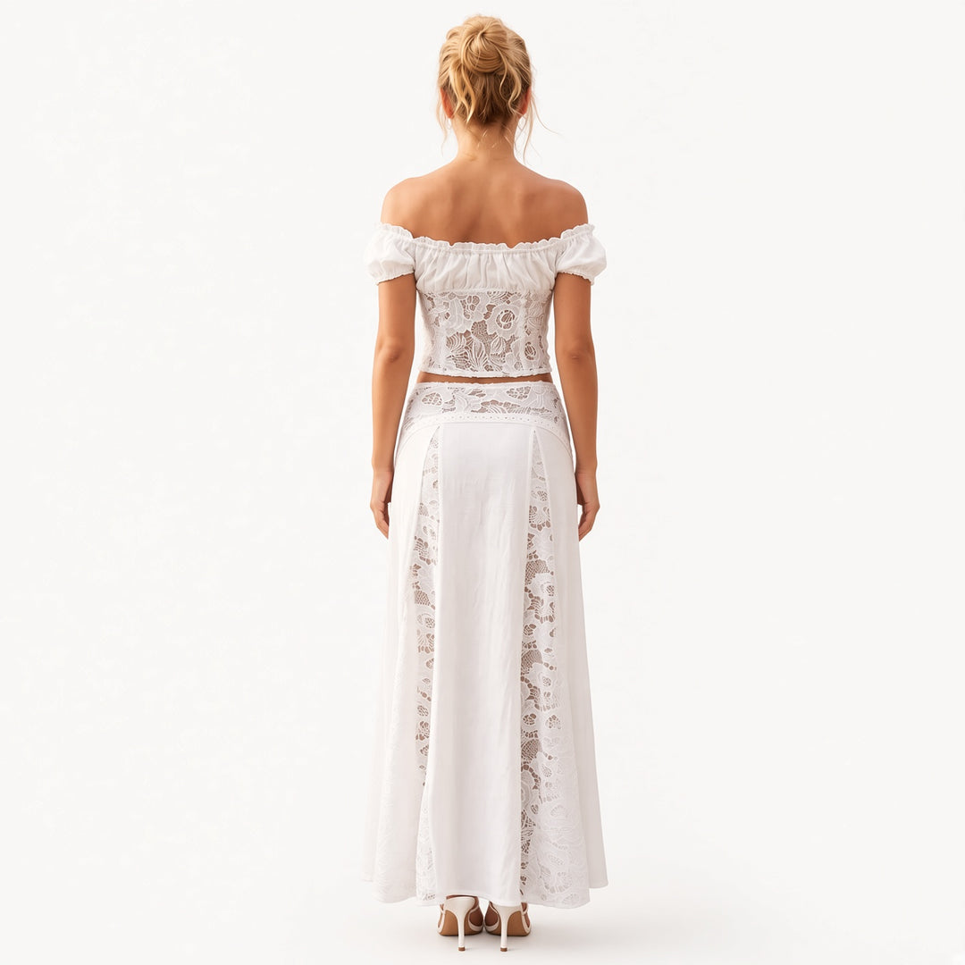 The Elara Solenne Cotton Lace Separates