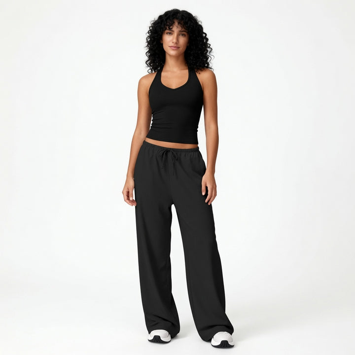 The Elara Strappy Back  Wide-Leg Set
