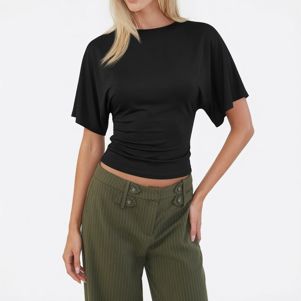 The Elara Tie Back Relaxed Top