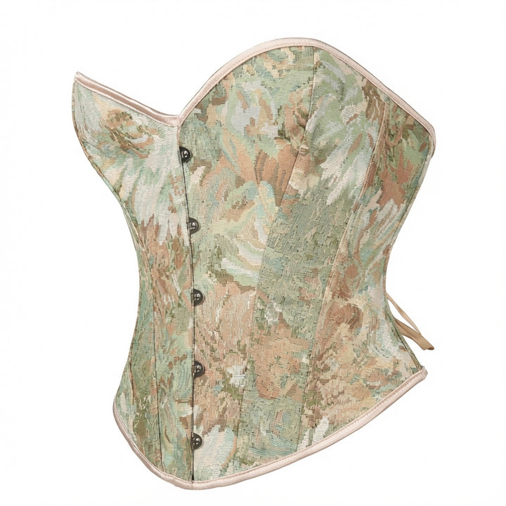The Elara Oil-Painting Floral Corset Top