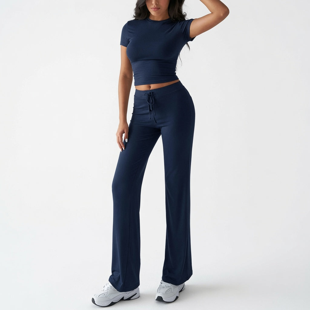 The Elara Soft Stretch Crop &amp; Flare Set