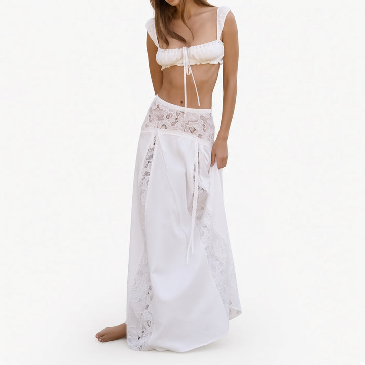 The Elara Solenne Cotton Lace Separates