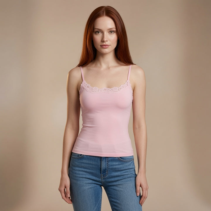 The Elara Padded Lace Cami Top