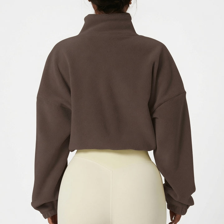 The Elara Cozy Polar Fleece Cropped Jacket