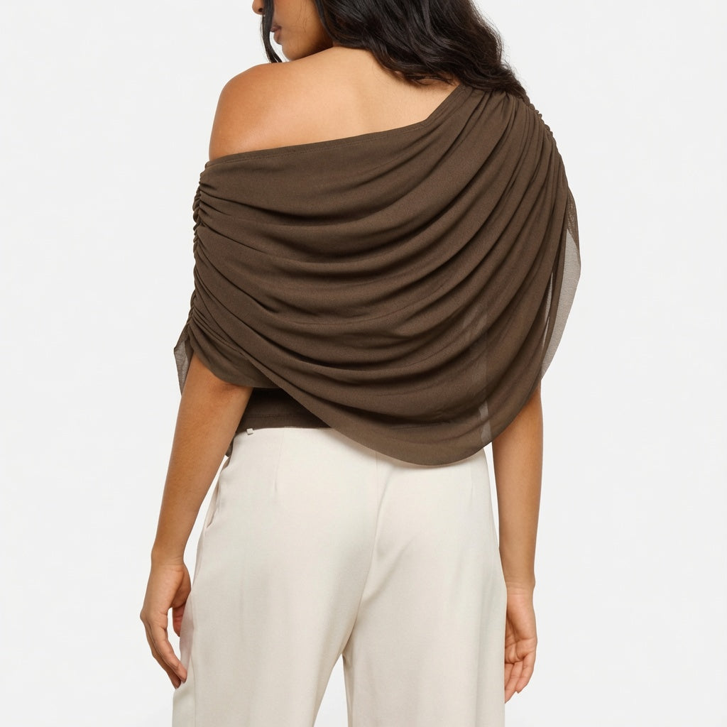 The Elara Draped Elegance Top