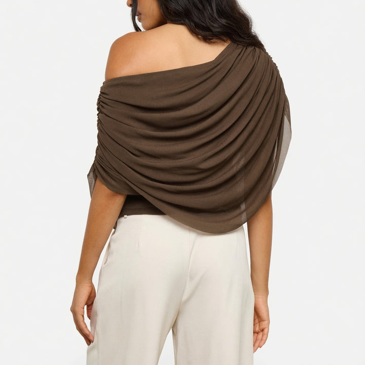 The Elara Draped Elegance Top