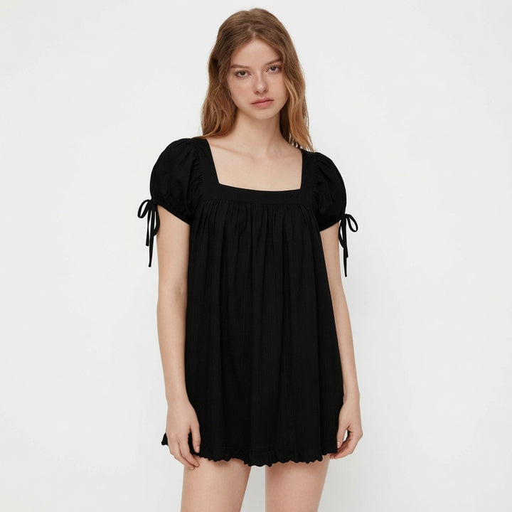 The Elara Romantic Square Neck Top