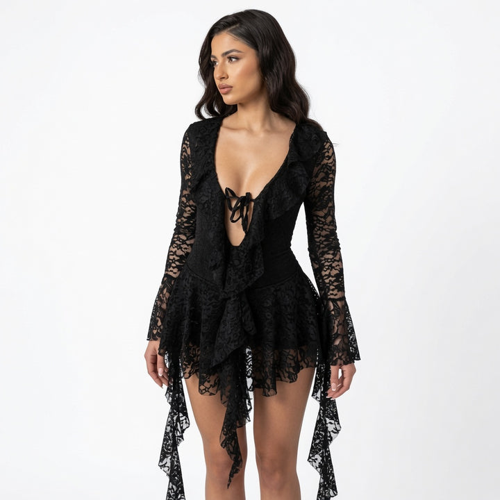 The Elara Crochet Lace Romance Dress