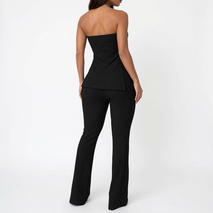 The Elara Contour Strapless Flare Set