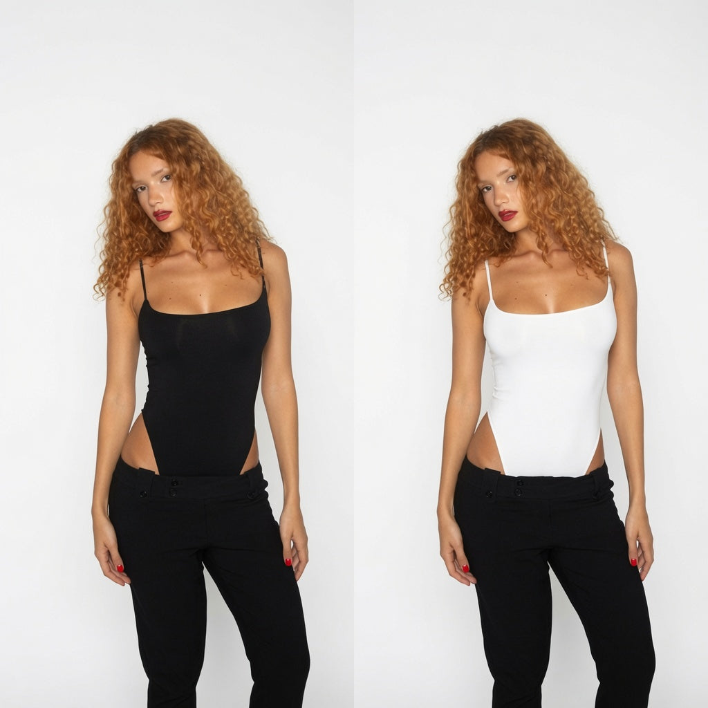 The Elara Open-Back Tie-Strap Bodysuit