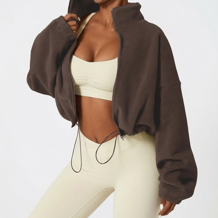 The Elara Cozy Polar Fleece Cropped Jacket