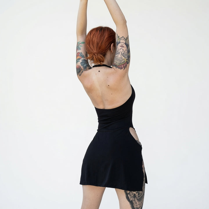 The Elara Sexy Cutout Halter Dress
