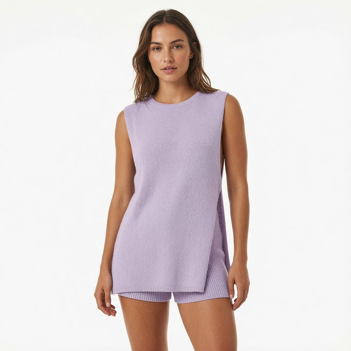 The Elara Side-Slit Knit Resort Set