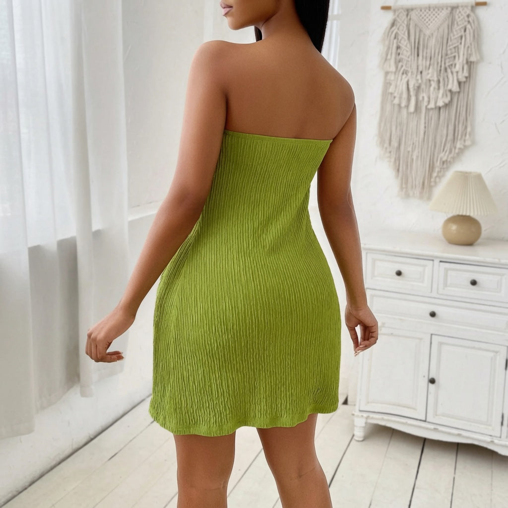 The Elara Textured Twist Front Cutout Top and Shorts Set