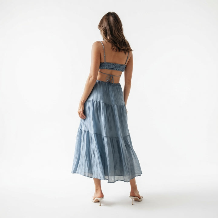 The Elara Cut Out Boho Maxi Dress