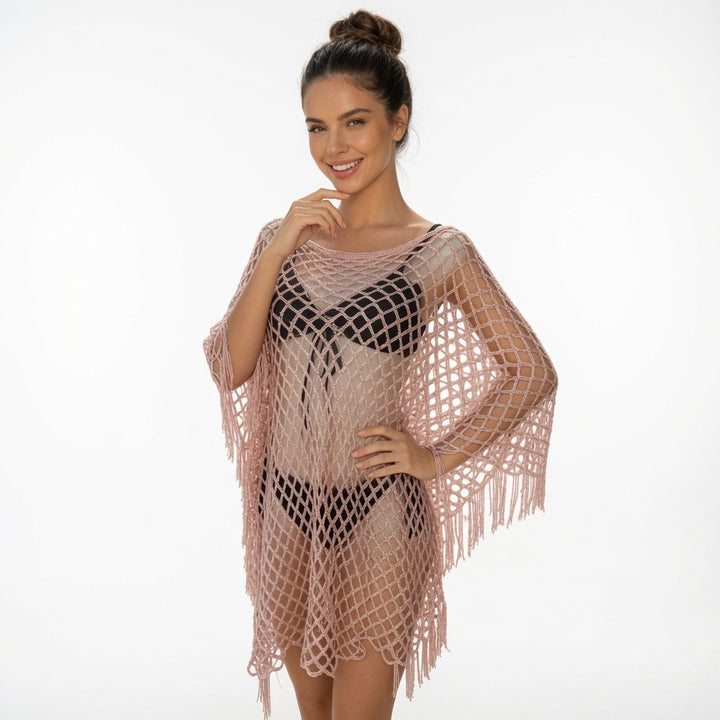 The Elara Fringe Chain Shawl Set