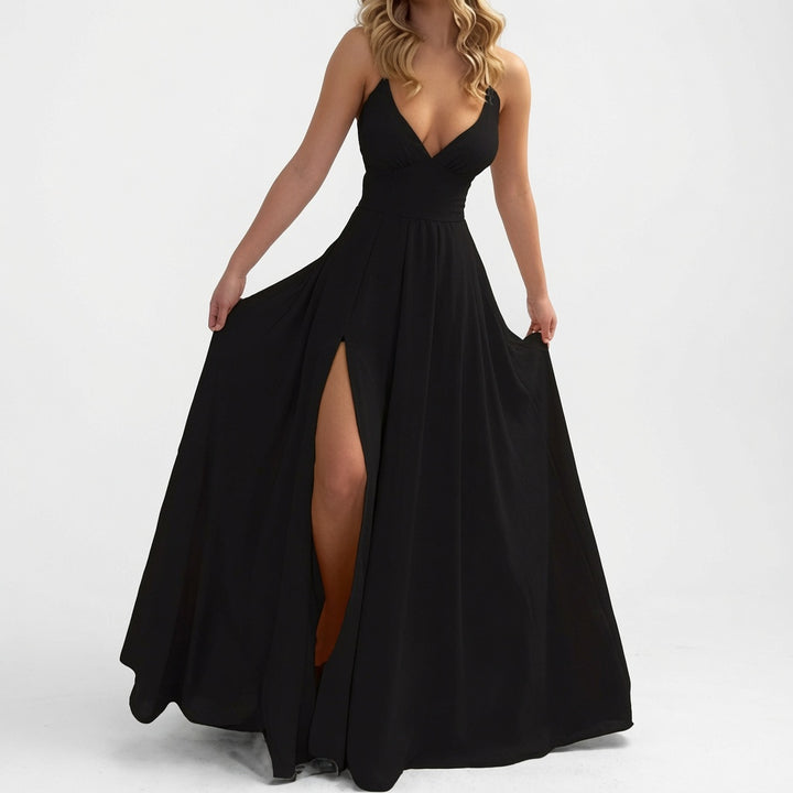 The Elara Tie-Back Side Slit Resort Dress