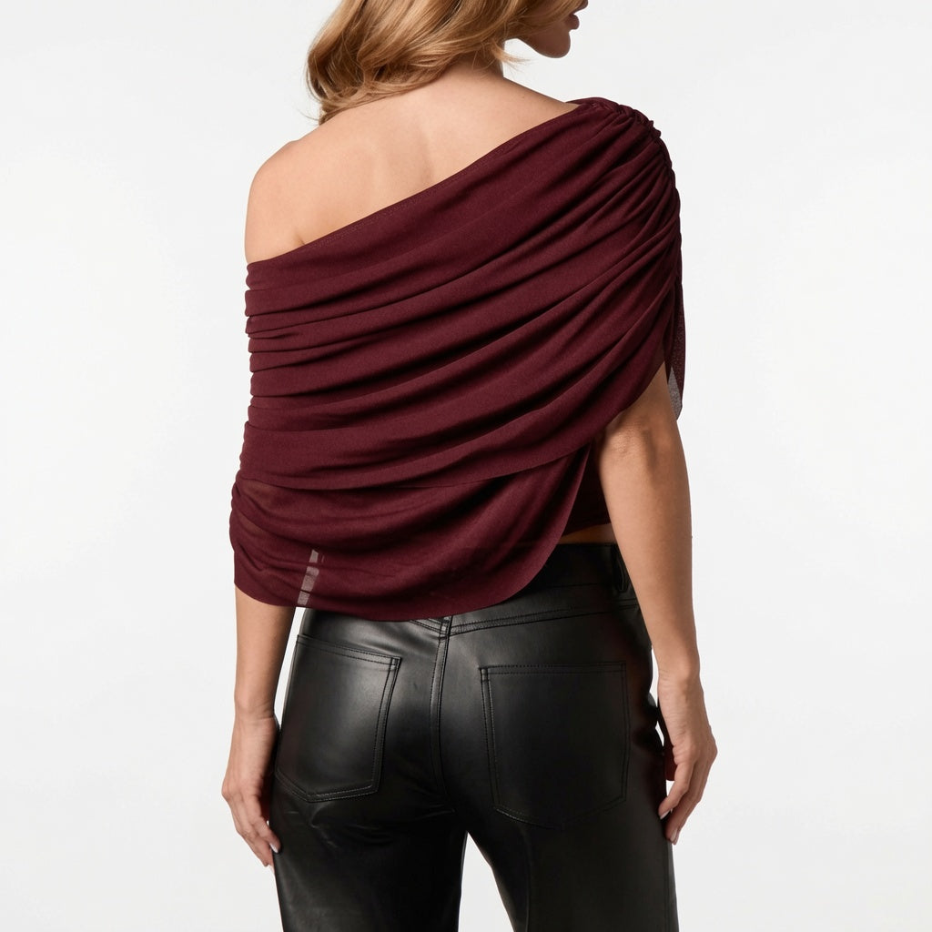 The Elara Draped Elegance Top