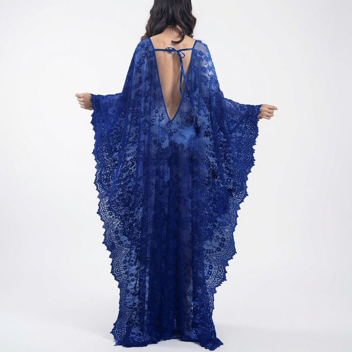The Elara Floral Lace Kaftan Cover Up