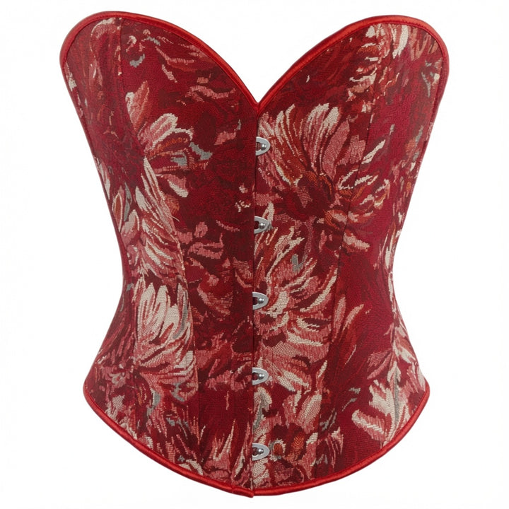 The Elara Oil-Painting Floral Corset Top
