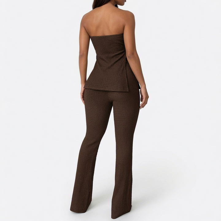 The Elara Contour Strapless Flare Set