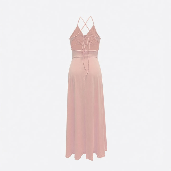 The Elara Tie-Back Side Slit Resort Dress
