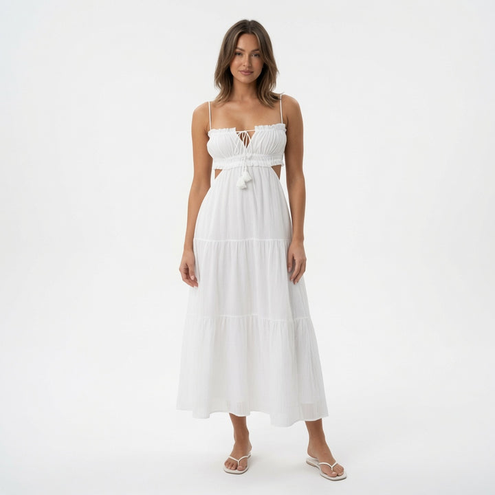 The Elara Cut Out Boho Maxi Dress
