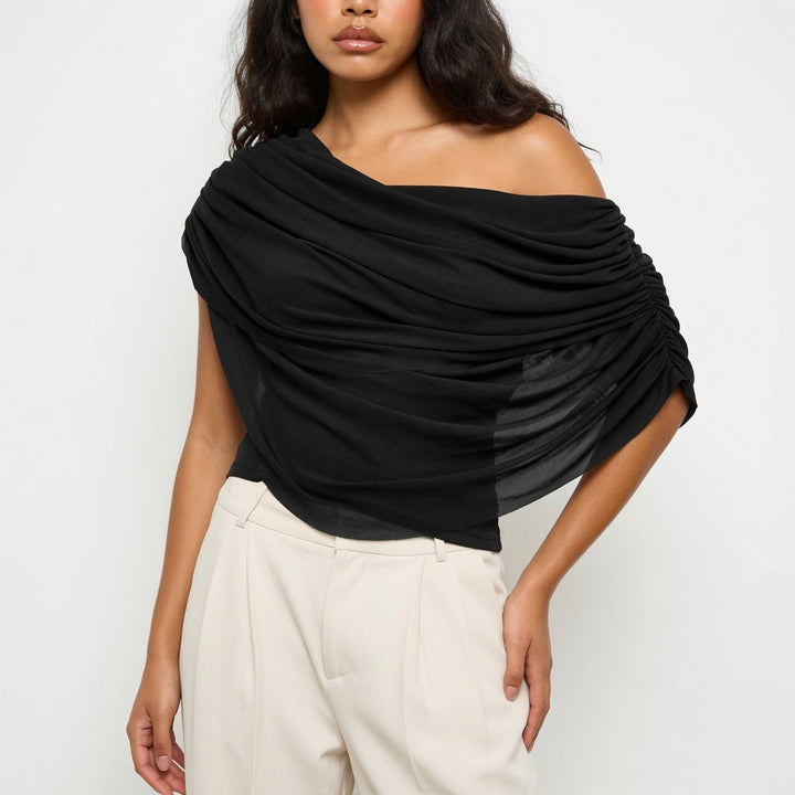 The Elara Draped Elegance Top