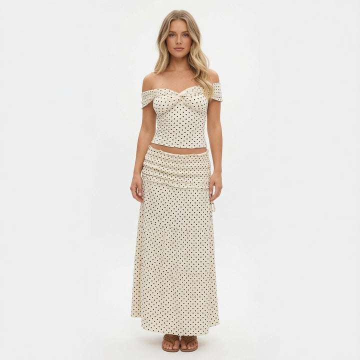 The Elara Riviera Off Shoulder Maxi Set