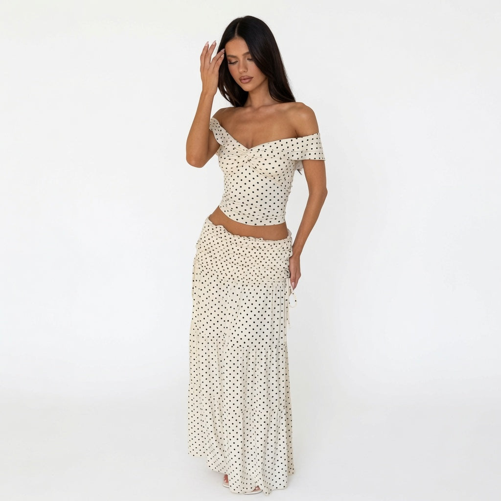 The Elara Riviera Off Shoulder Maxi Set