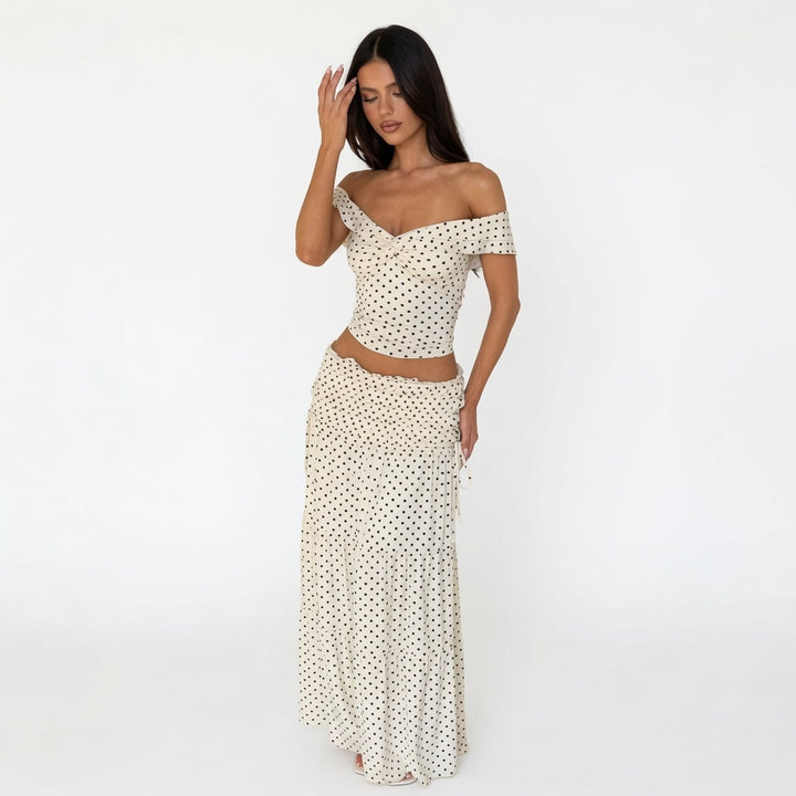 The Elara Riviera Off Shoulder Maxi Set