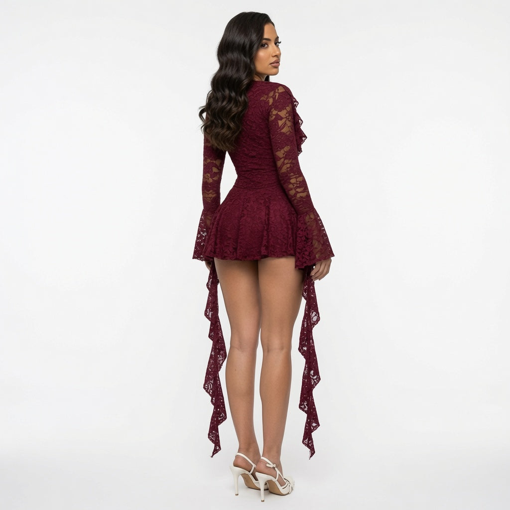 The Elara Crochet Lace Romance Dress