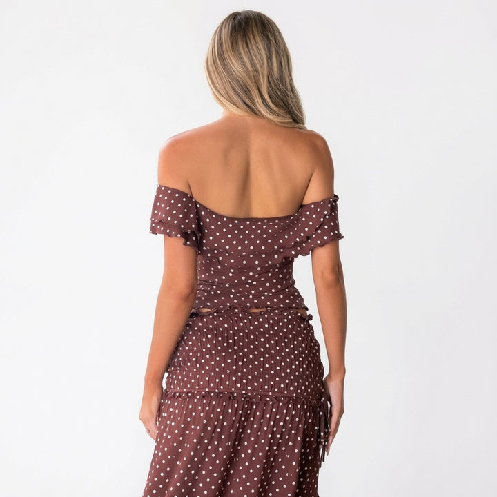 The Elara Riviera Off Shoulder Maxi Set