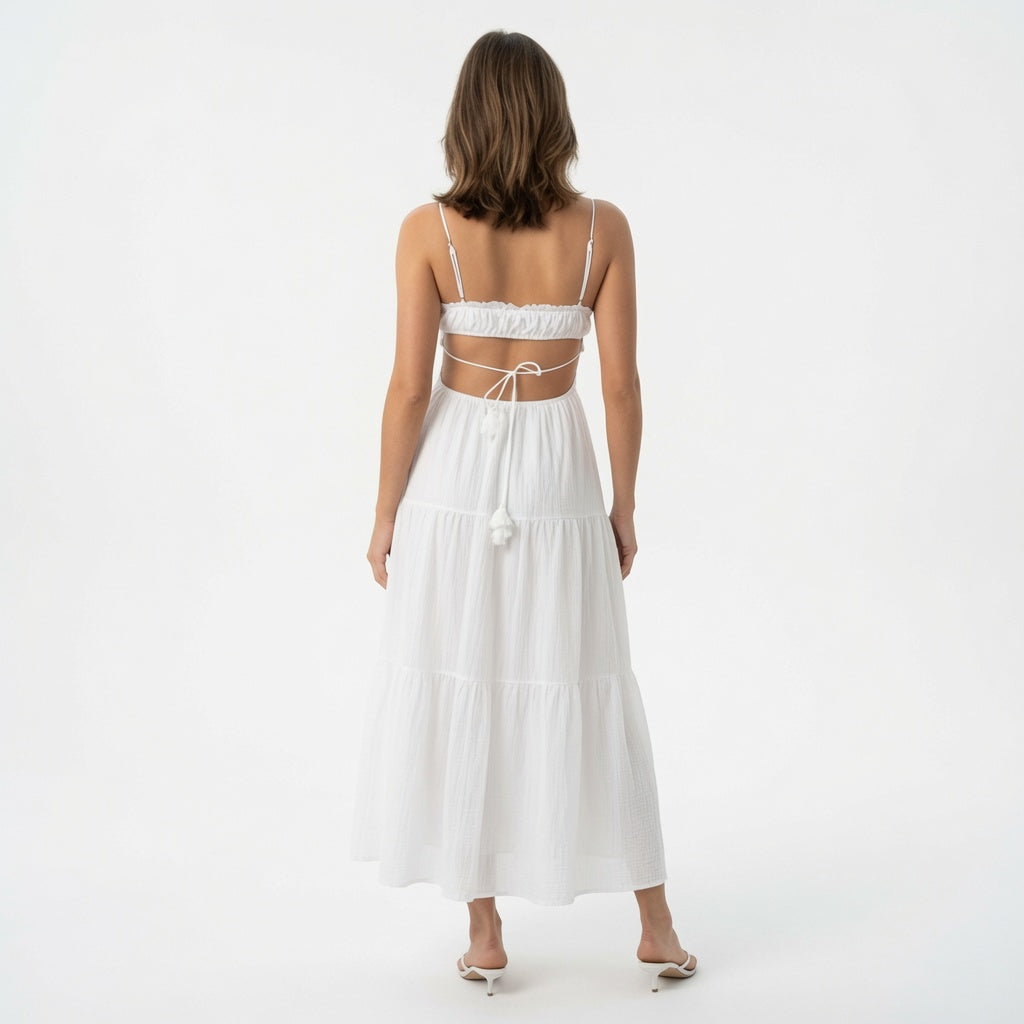 The Elara Cut Out Boho Maxi Dress