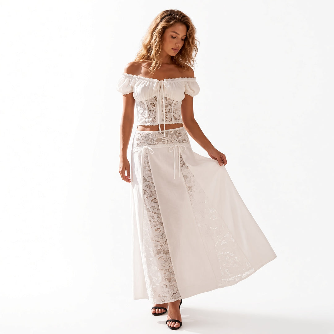 The Elara Solenne Cotton Lace Separates
