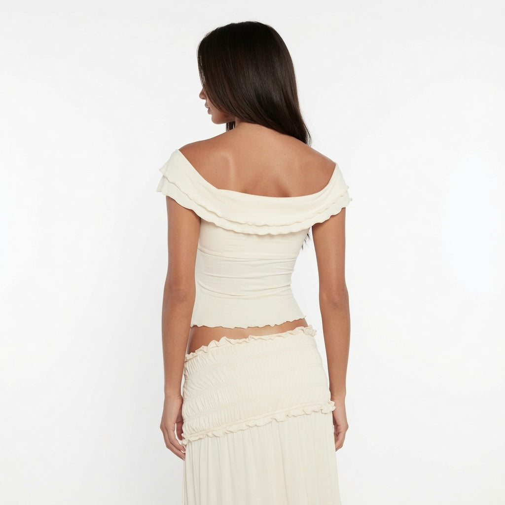 The Elara Riviera Off Shoulder Maxi Set