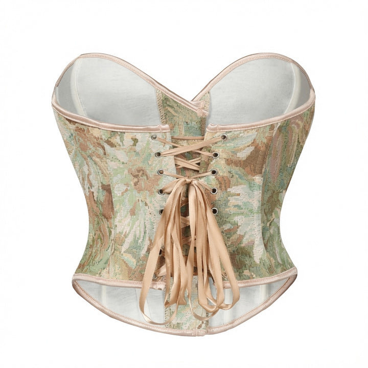 The Elara Oil-Painting Floral Corset Top