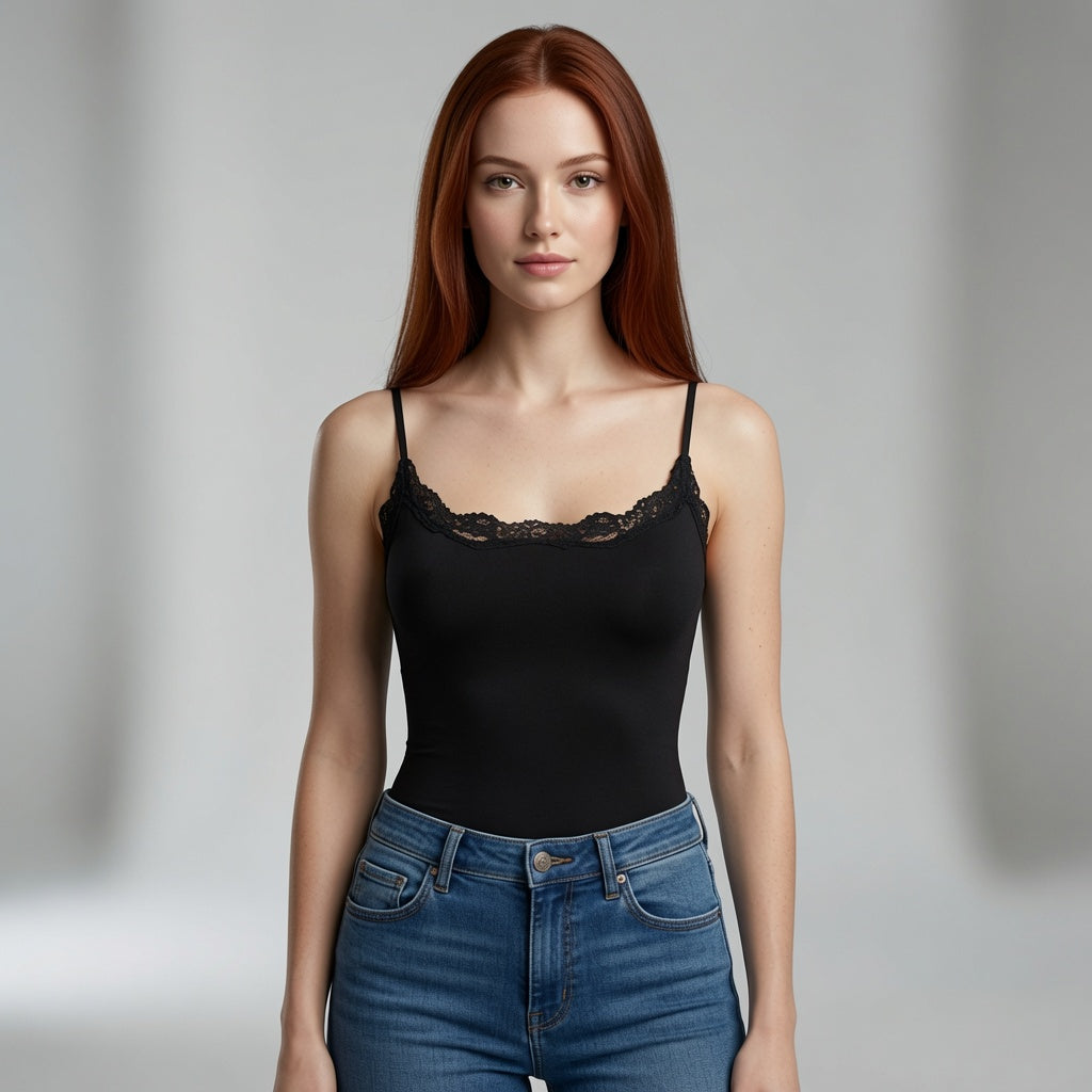 The Elara Padded Lace Cami Top