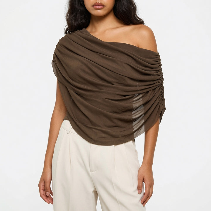 The Elara Draped Elegance Top