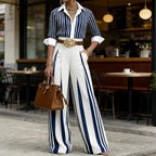 The Elara Riviera Striped Palazzo Pant